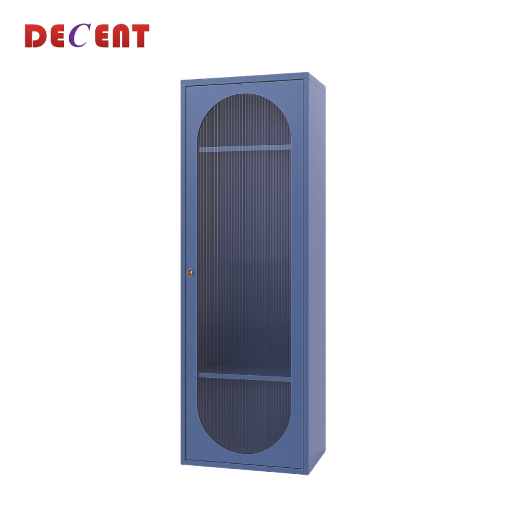 ตู้เสื้อผ้า บานเปิด 1 ประตู DECENT รุ่นมินิ สีฟ้าคราม 60ซม.